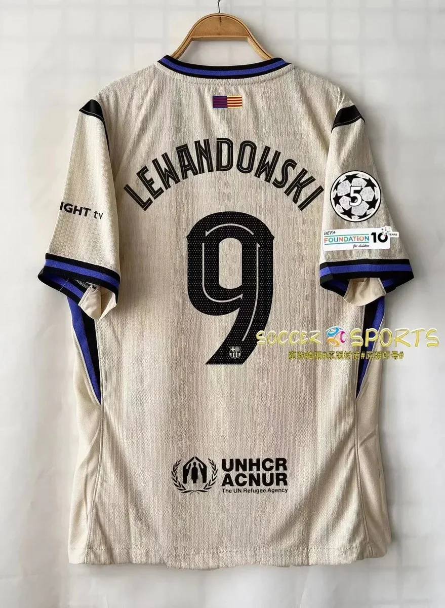 Adidas Adidas Lewandowski 9 Home FC Barcelona Jersey White - 1