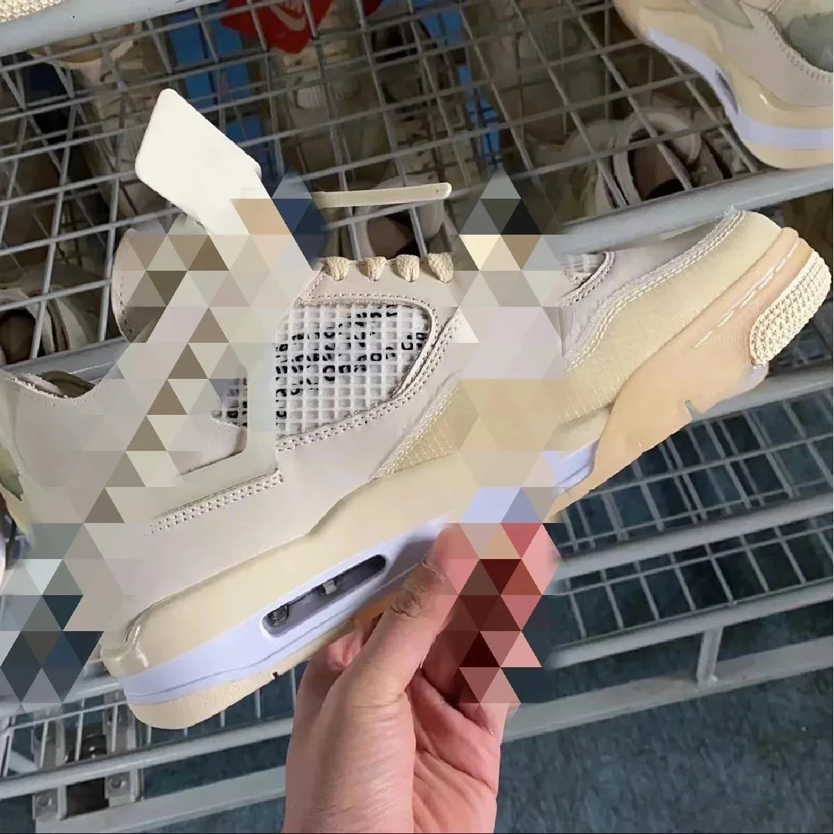 Nike Nike Air Jordan 4 OW White Sail Sneakers White - 1