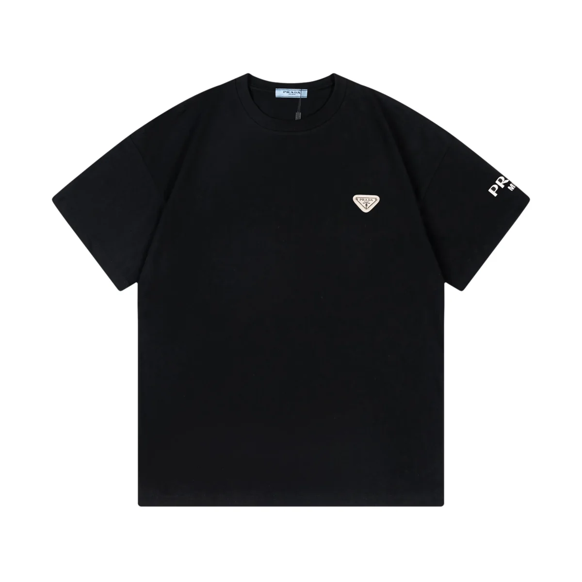 Prada Prada Triangle Logo 24 Black T-Shirt Black