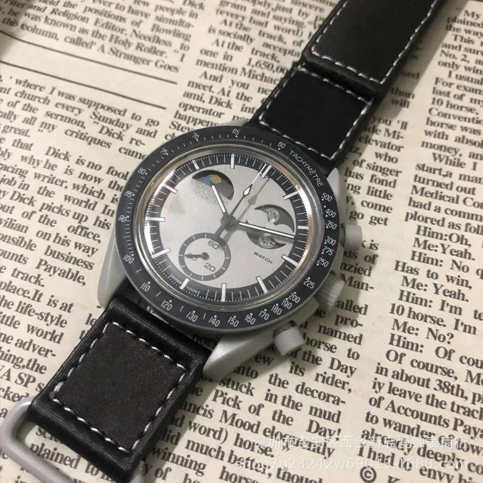 Vintage Style Moon Phase Watch with Black Strap — Oopbuy Spreadsheet find