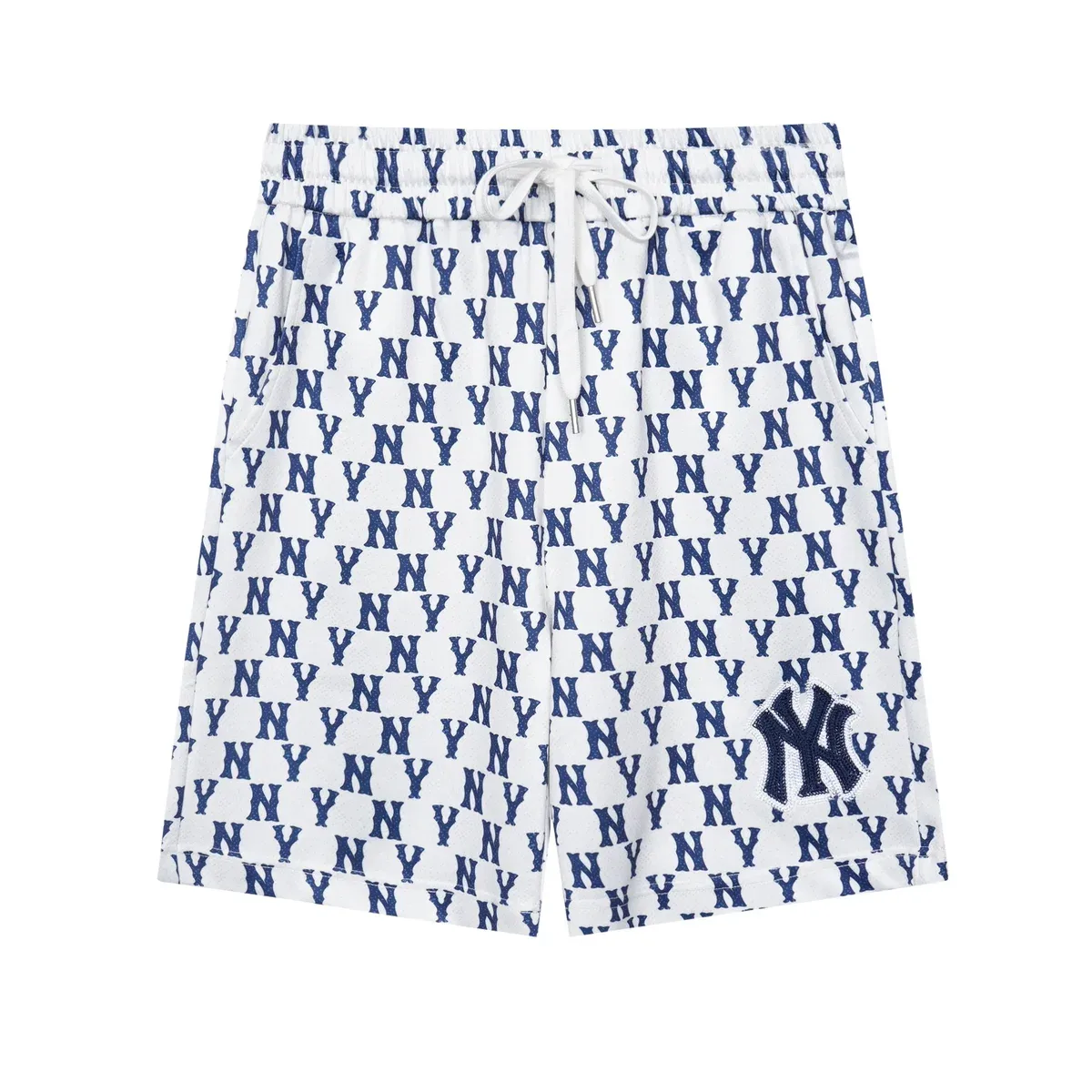 New York Yankees New York Yankees NY Letter Print Shorts White/Navy White - 1