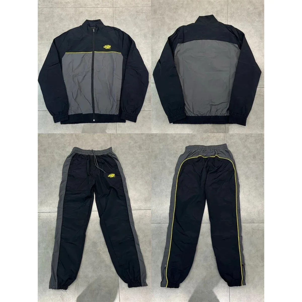 Saint Tears Saint Tears Tracksuit Set Charcoal Grey & Black Grey - 1