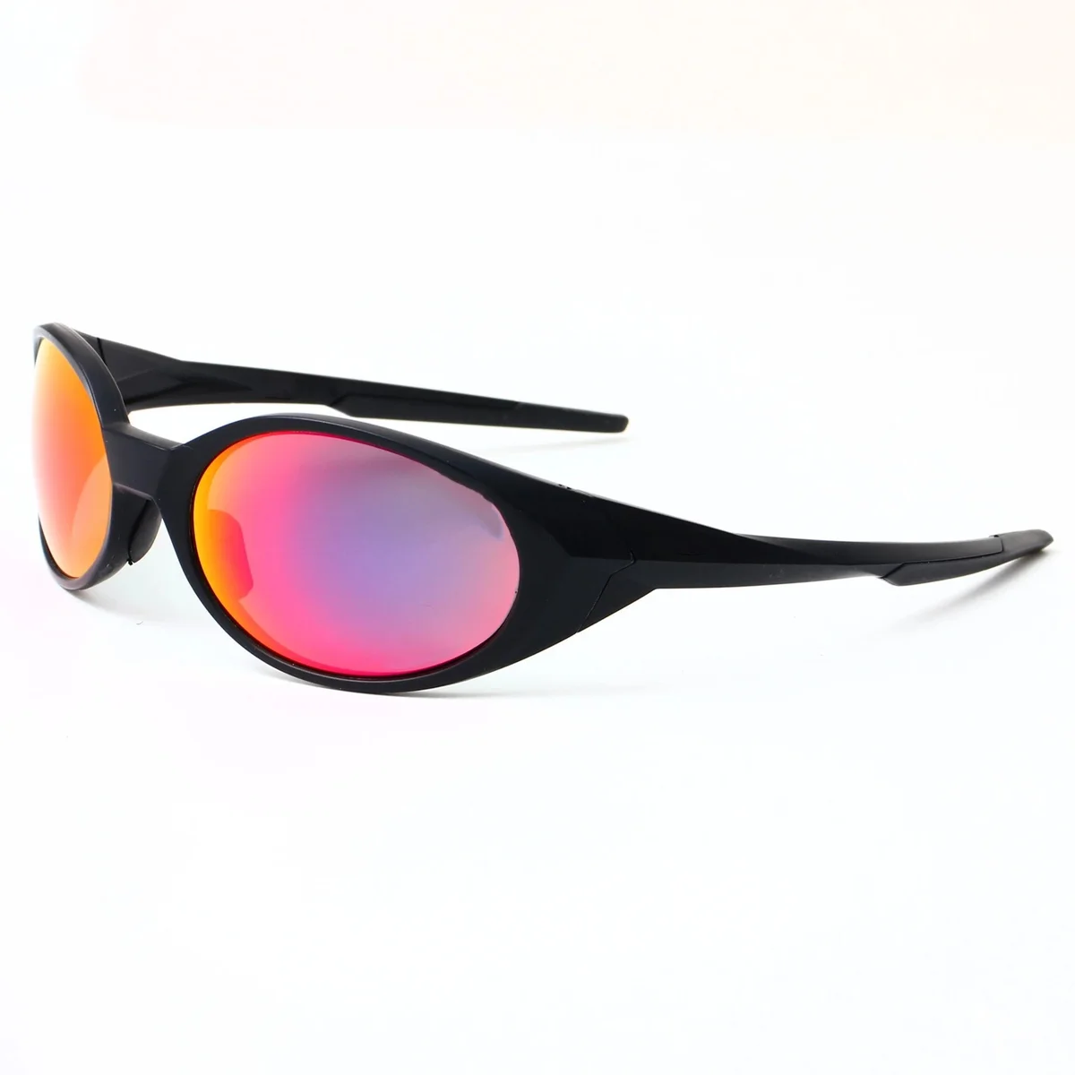 Other Black Red Orange Mirror Sports Sunglasses Black - 1