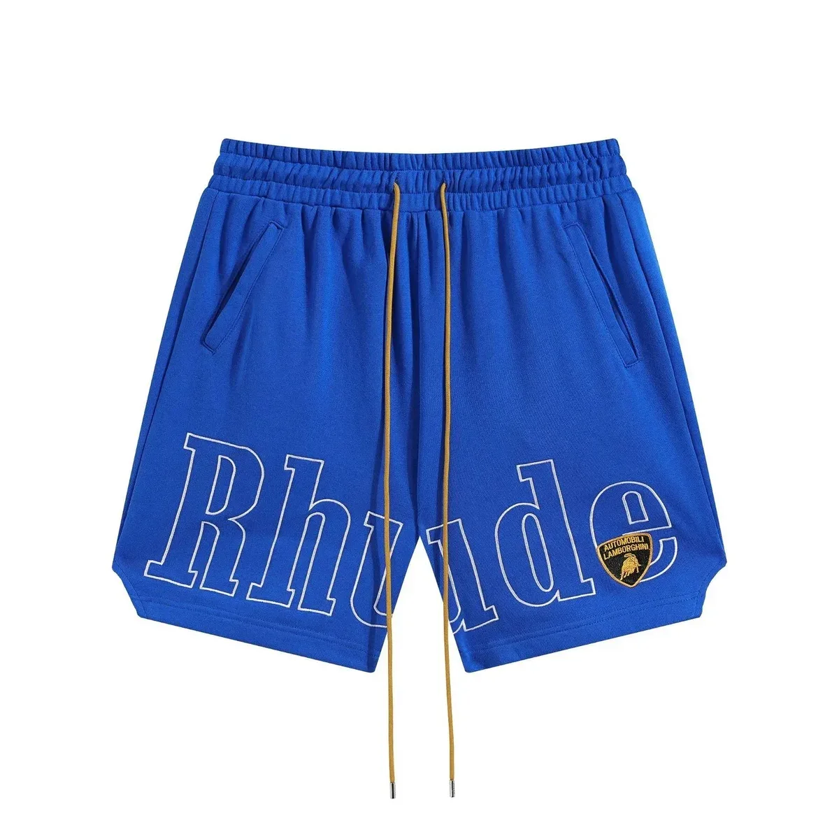 Rhude Rhude Blue 'Lamborghini' Shorts Casual Blue - 1