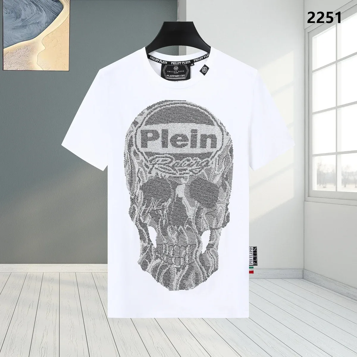 Philipp Plein Philipp Plein Skull Print T-Shirt White White - 1