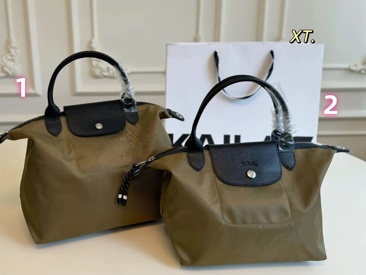 Longchamp Longchamp Le Pliage Olive Canvas Tote Bag Multicolor - 1