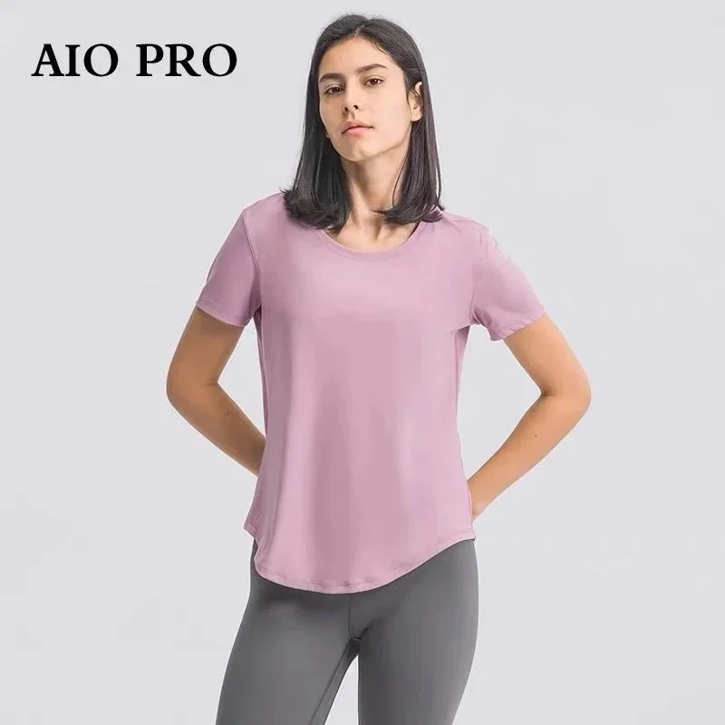 Other AIO PRO Microfiber Purple T-Shirt Tops Purple - 1