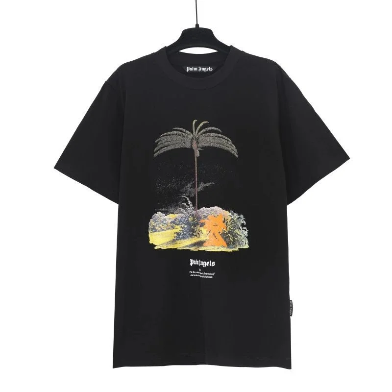 Palm Angels Palm Angels Black Palm Tree T-Shirt Black - 1