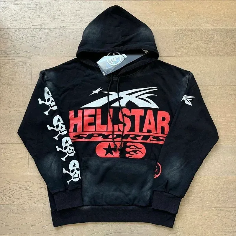 Hellstar Hellstar Black 'HELLSTAR SPORTS' Graphic Hoodie Black - 1