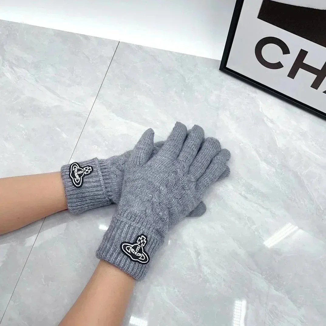 Vivienne Westwood Vivienne Westwood Orb Logo Grey Gloves Grey - 1