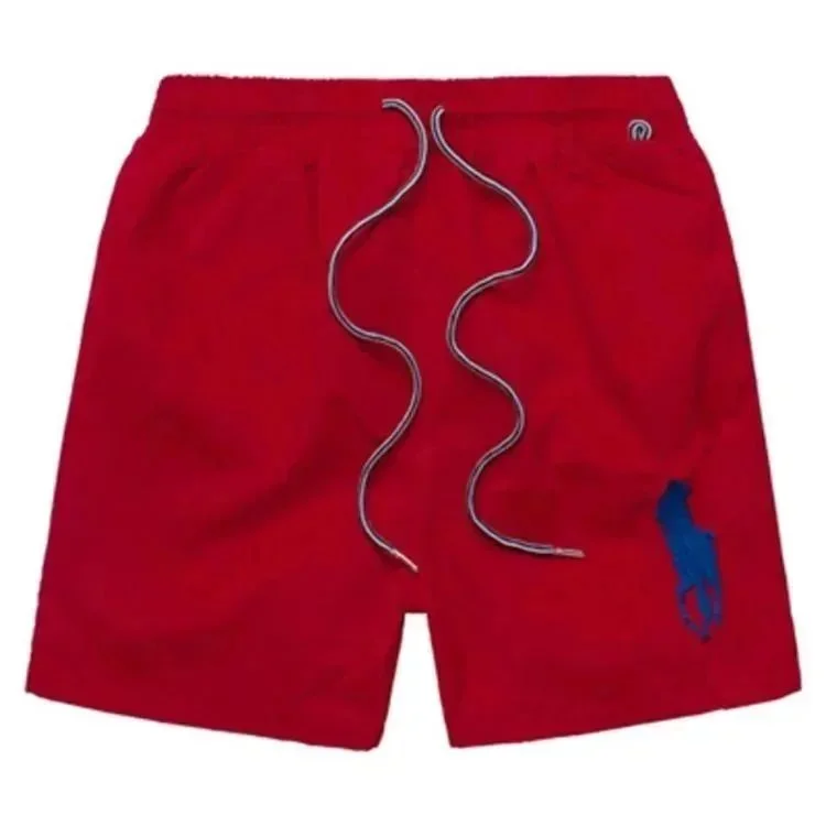 Polo Ralph Lauren Polo Ralph Lauren Big Pony Red Solid Shorts Red - 1