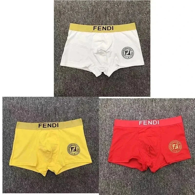 Fendi Fendi White/Yellow/Red Gift Set Boxer Shorts Multicolor