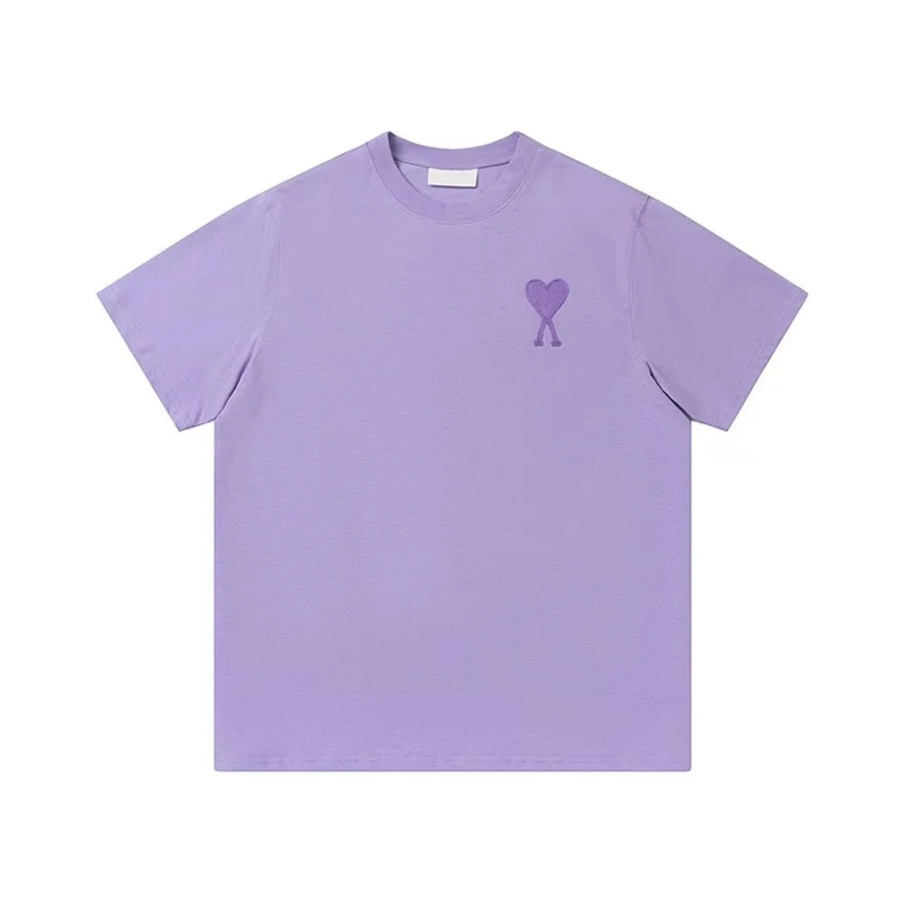 Ami Paris Ami Paris Purple Heart T-Shirt Purple - 1