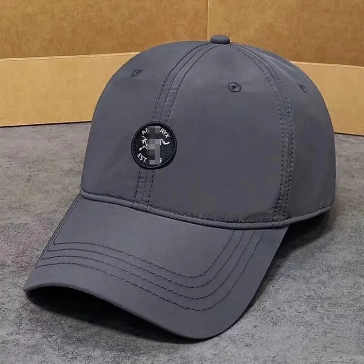 Other Dark Grey Round Logo Baseball Cap Grey - 1