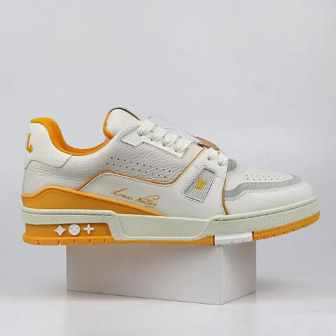Louis Vuitton Louis Vuitton LV Trainer White/Orange Sneaker White