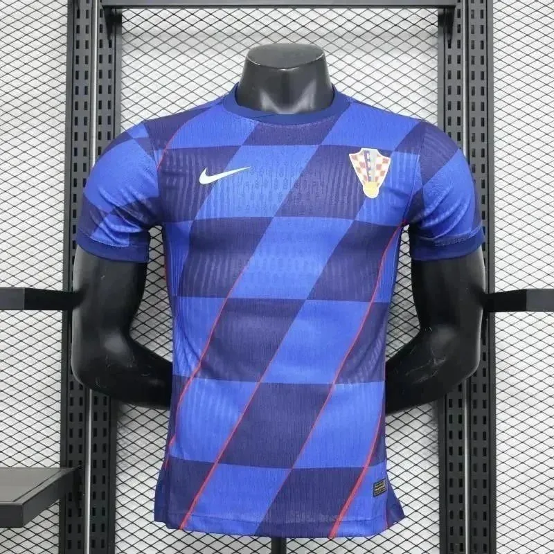 Nike Nike Croatia Home Jersey Blue White Soccer Shirt Blue - 1