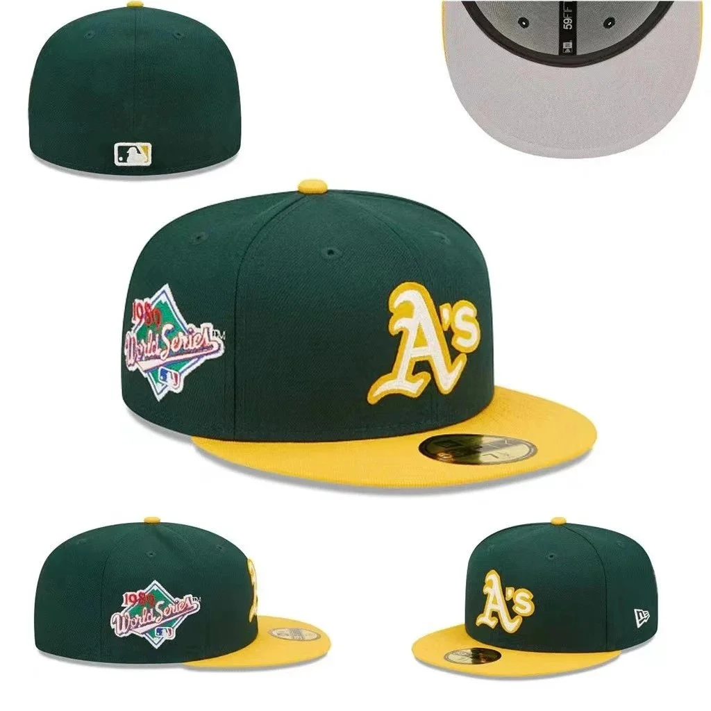 New Era New Era 59FIFTY Oakland Athletics Green/Yellow Cap Green - 1
