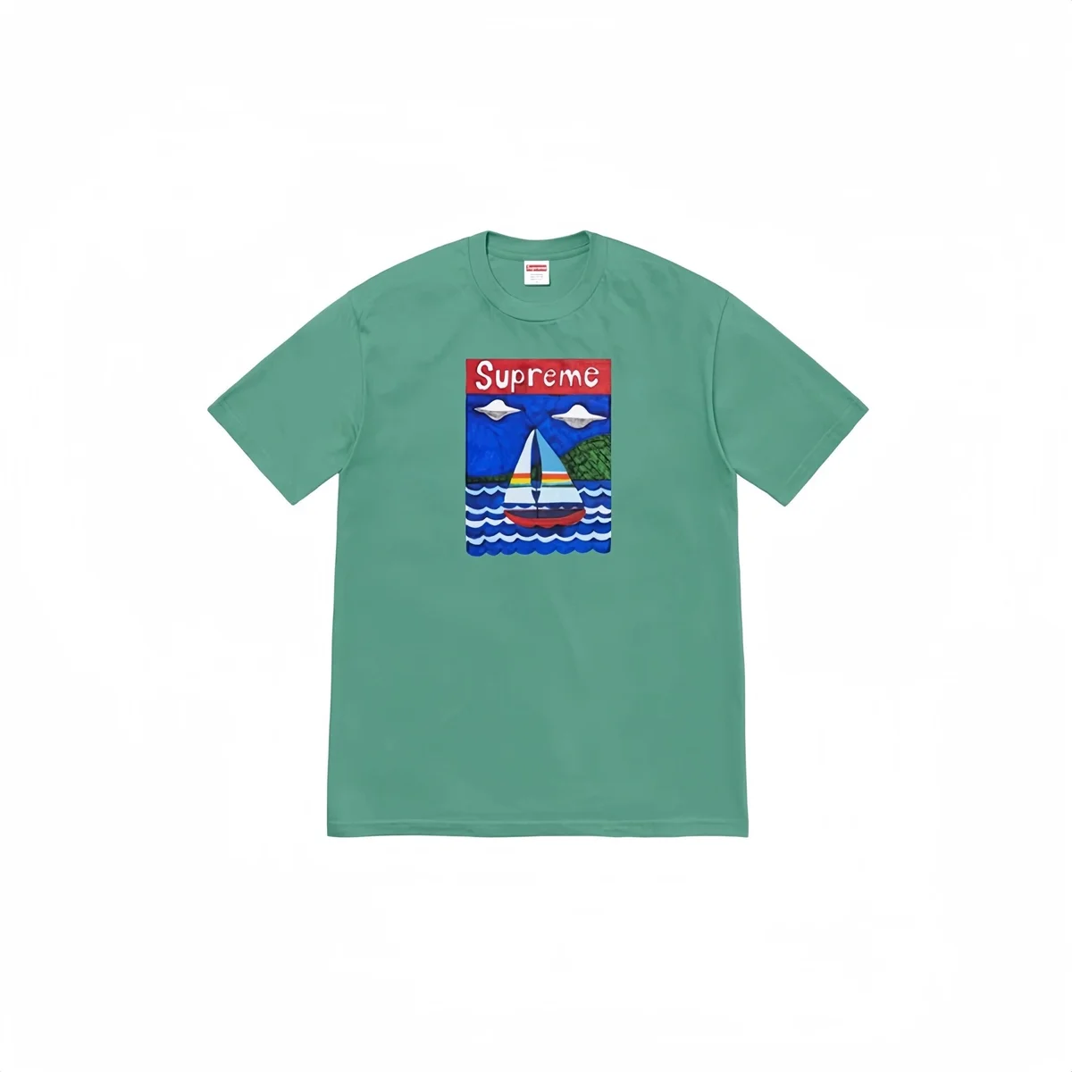 Supreme Supreme Sailboat T-Shirt Green T-Shirt Green - 1