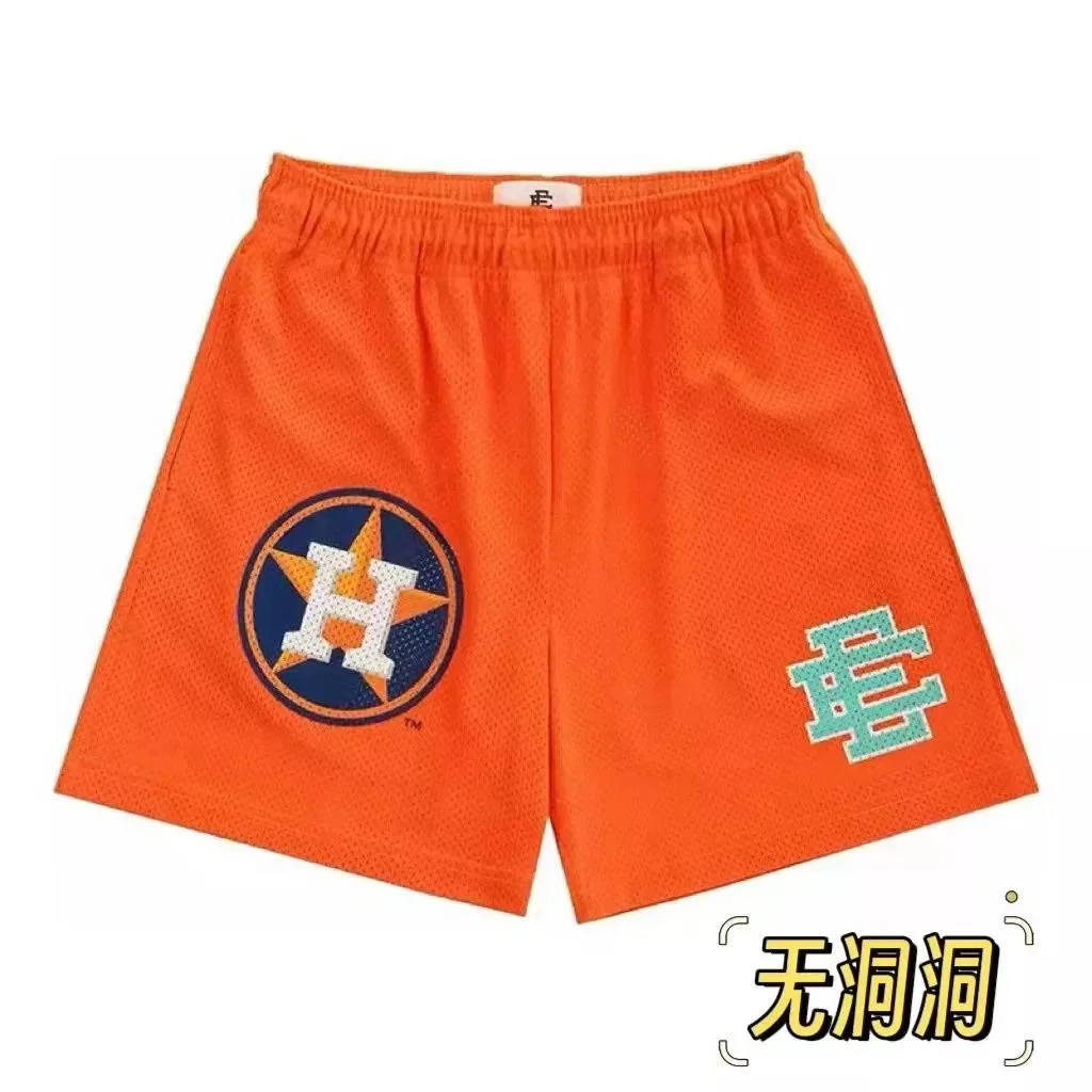 MLB MLB Orange Star Mesh Shorts Orange - 1