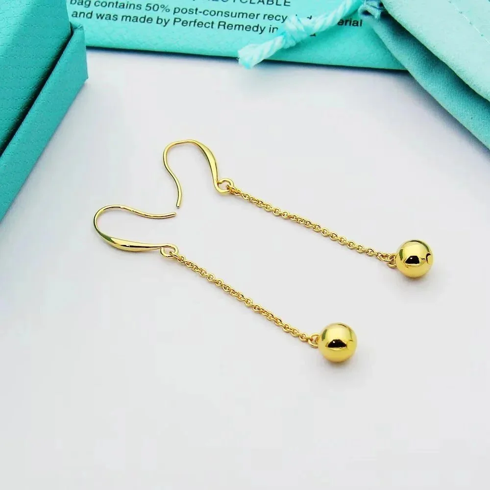 Tiffany & Co. Tiffany & Co. Gold Chain Ball Earrings Gold