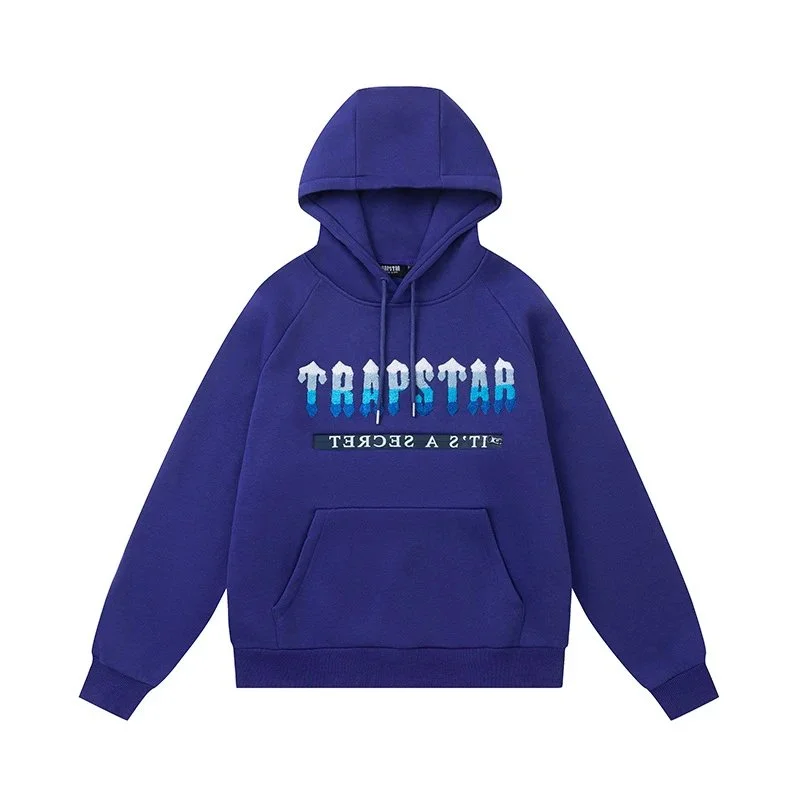 Trapstar Trapstar Royal Blue Graphic Hoodie Blue - 1