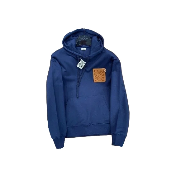 Loewe Loewe Anagram Navy Hoodie Sweatshirt Navy - 1