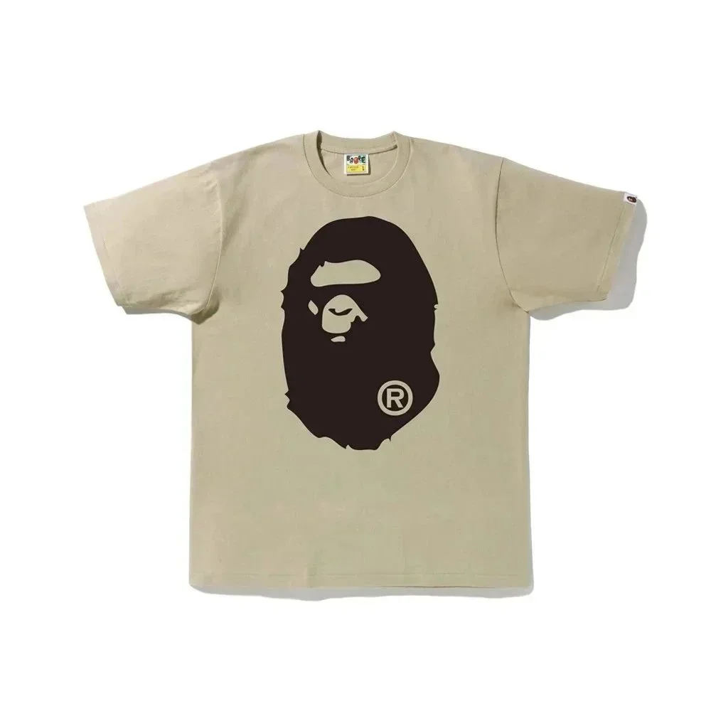 A Bathing Ape A Bathing Ape BAPE STA T-Shirt Beige with Black Logo Beige - 1