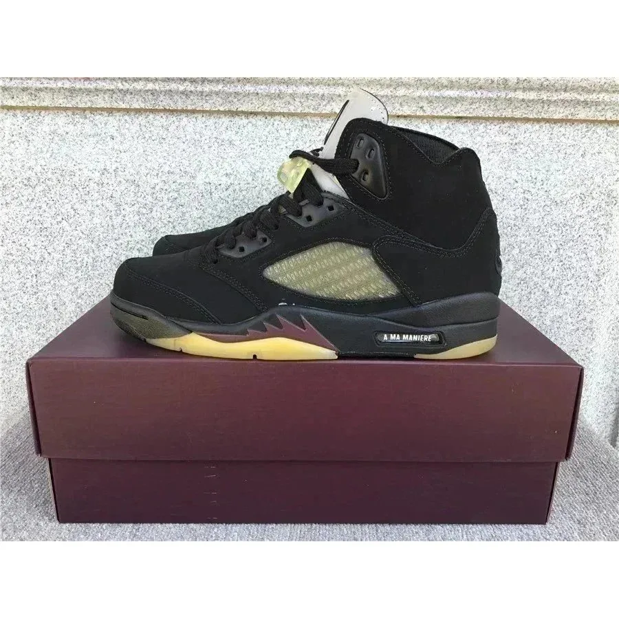 Jordan Air Jordan Air Jordan 5 FD1330-001-2 Black Yellow Sneakers Black - 1