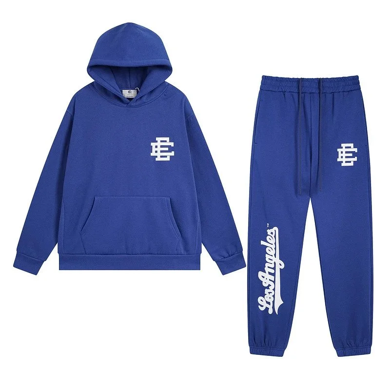 Other Blue 'Los Angeles' Co-ord Set with EE Logo Blue - 1