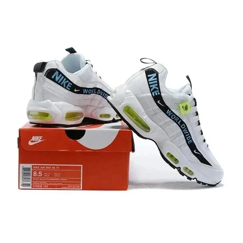 Nike Nike Air Max 95 Worldwide White/Black Green Sneakers White - 1