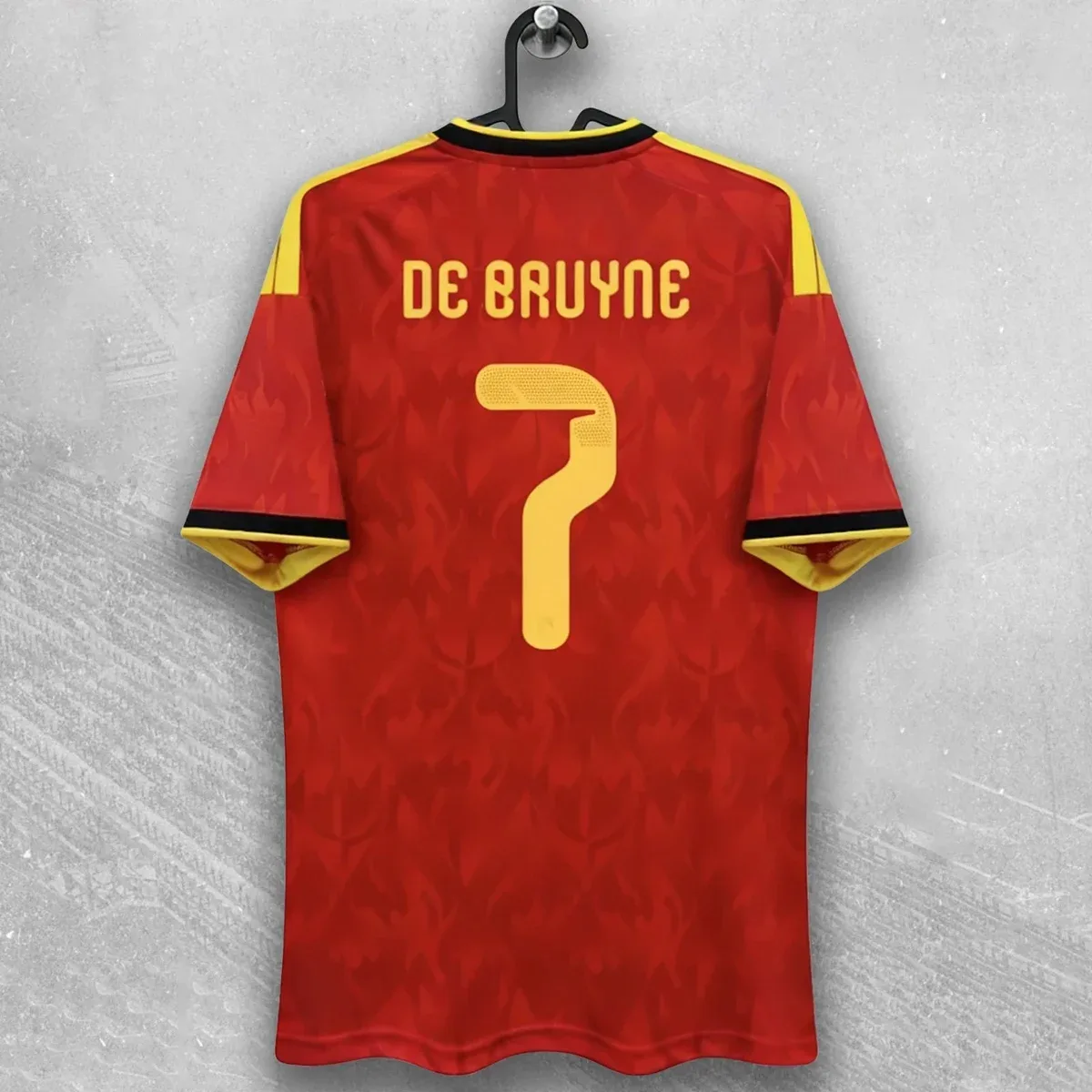 Adidas Adidas Classic Football DE BRUYNE 7 Jersey Red Yellow Red - 1