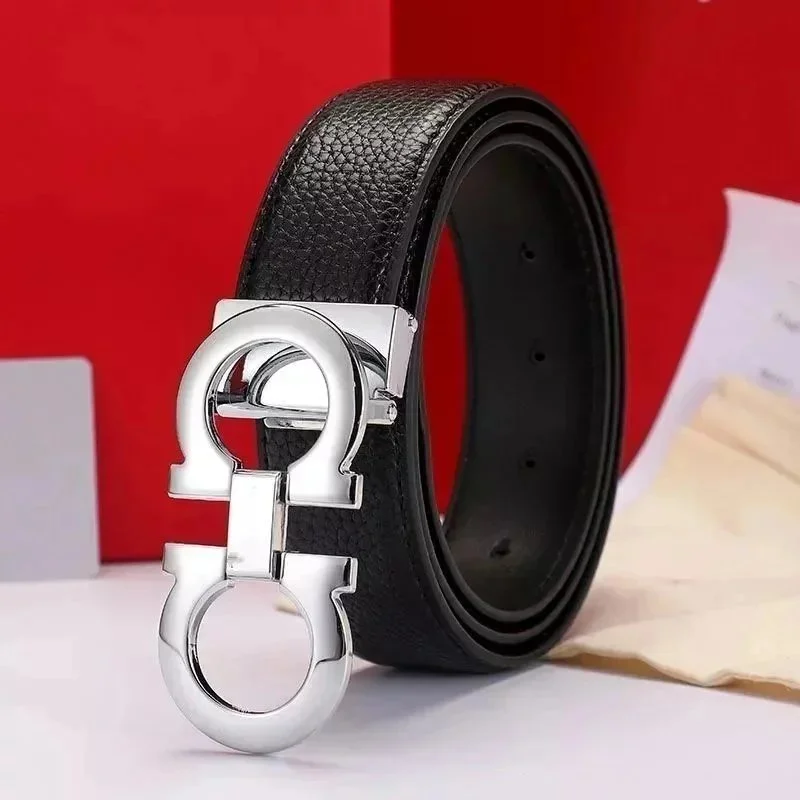 Gucci Gucci 1955 Horsebit Black/Silver Belt Black