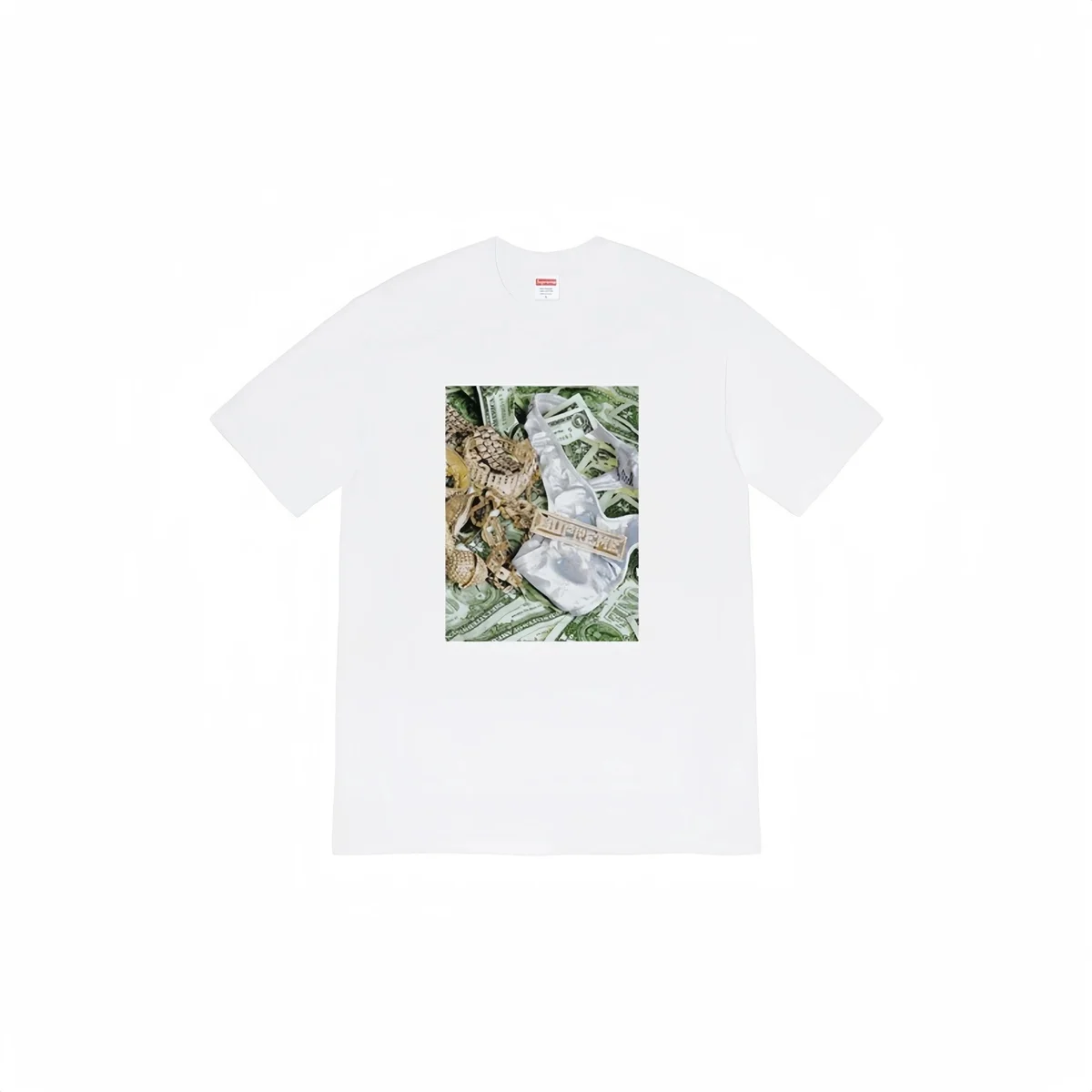 Supreme Supreme White Money Print T-Shirt White - 1