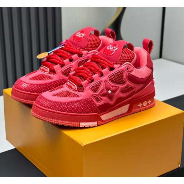 Louis Vuitton Louis Vuitton LV Trainer Red Monogram Sneakers Red
