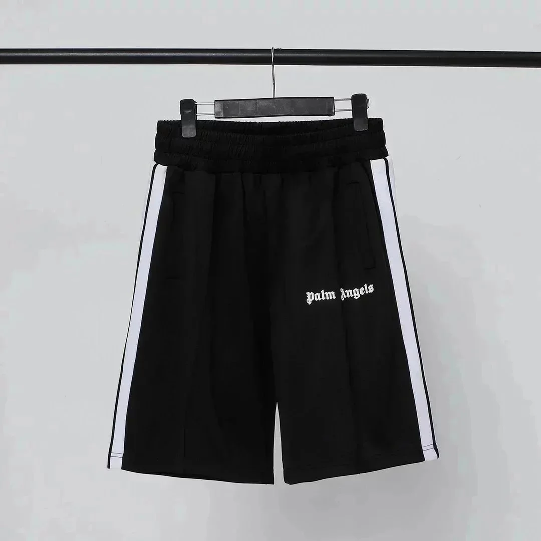 Palm Angels Palm Angels Track Black/White Shorts Black - 1