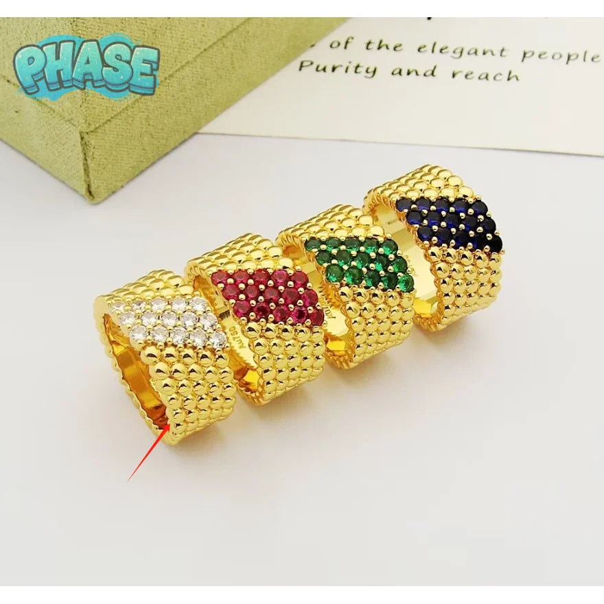 Other Phase Colorful Gemstone Rings Jewelry Gold - 1
