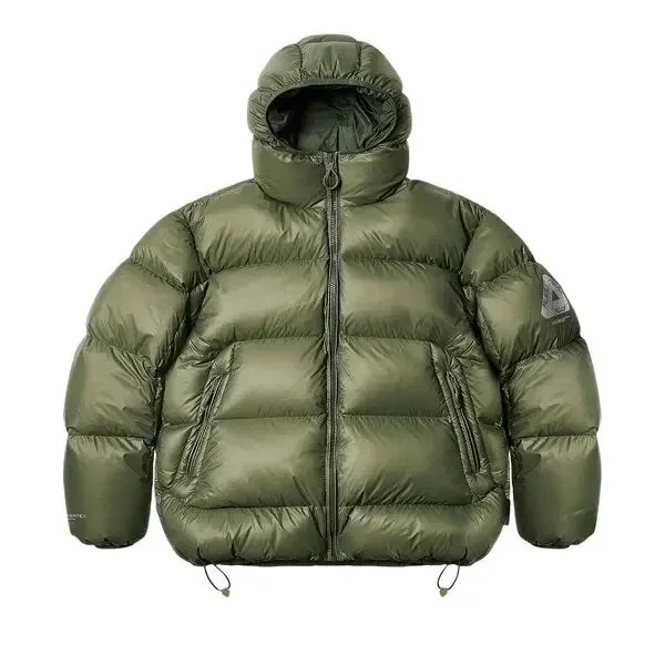 Stone Island Stone Island Raso Gommato Olive Green Puffer Jacket Green