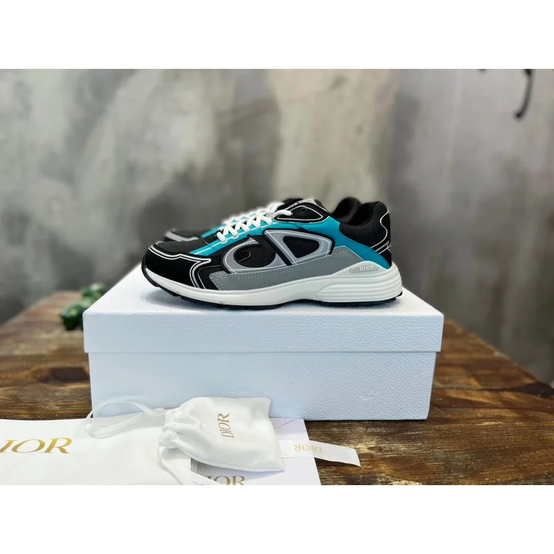Dior Dior B22 Black/Teal/Silver Sneakers Black