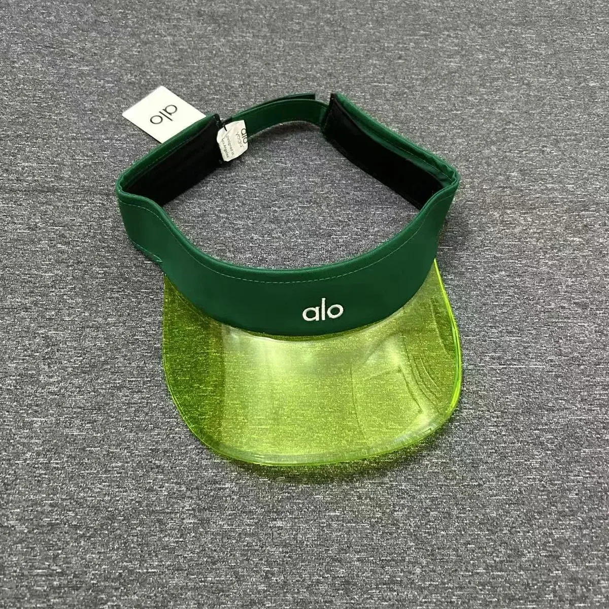 Alo Yoga Alo Green/Yellow Visor Headwear Green - 1