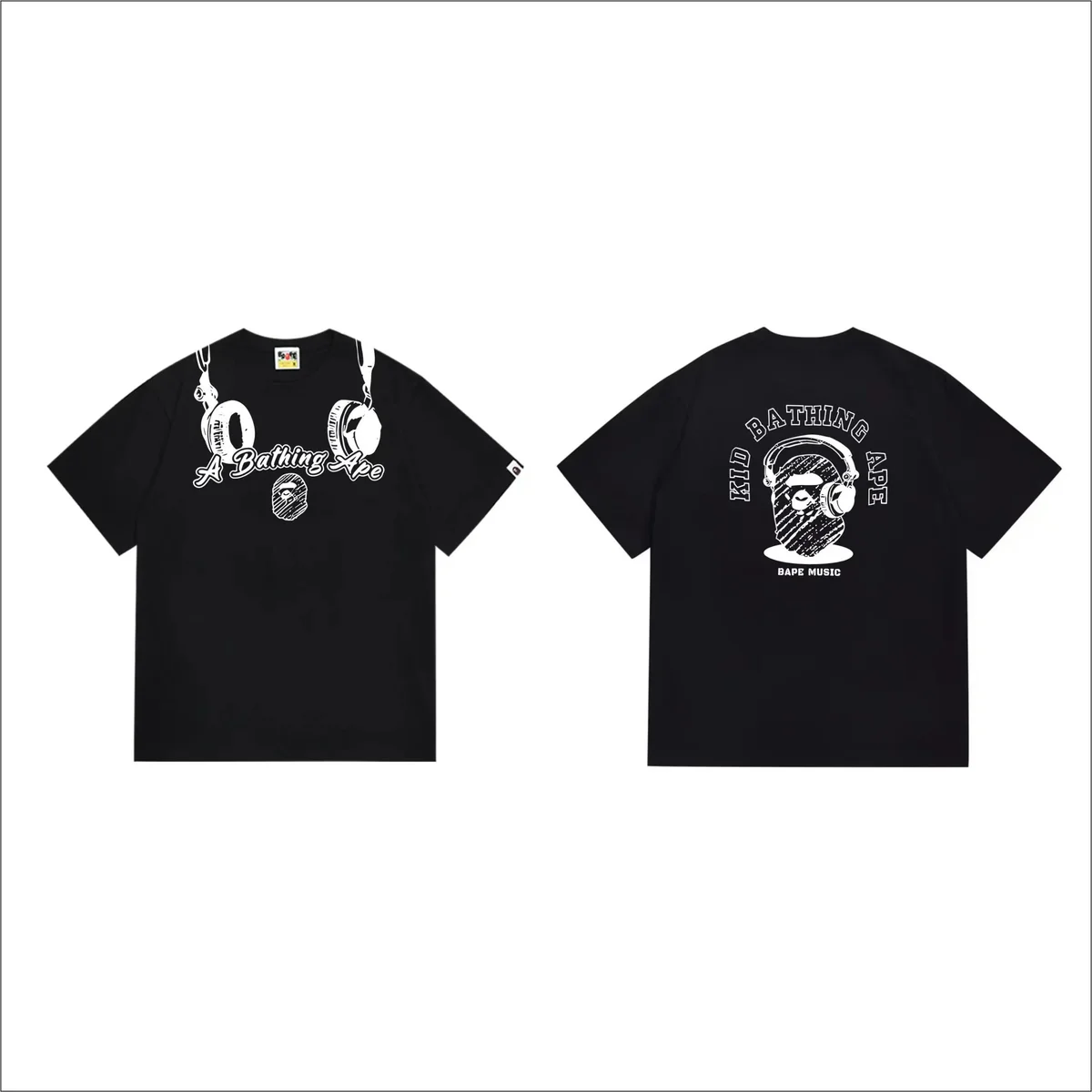 A Bathing Ape A Bathing Ape BAPE STA Black T-Shirt Black - 1