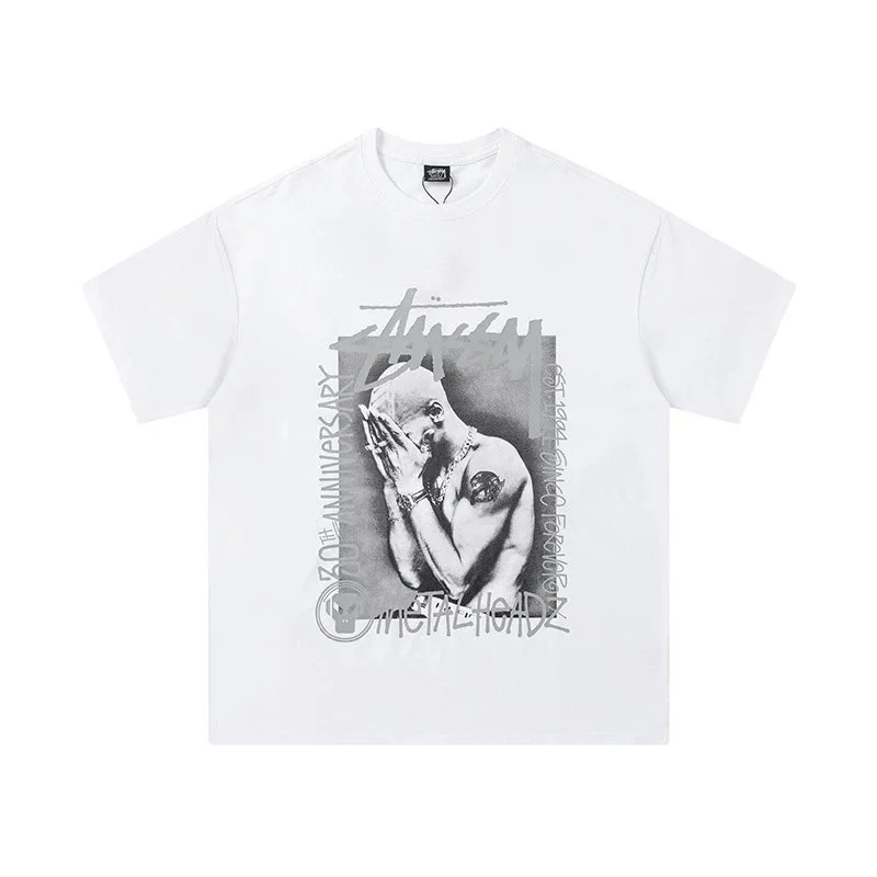 Stussy Stussy Stüssy Metalheads White T-Shirt White - 1