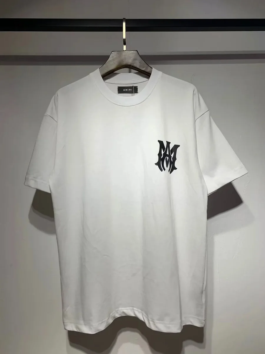 Amiri Amiri AMIRI Logo Print White T-Shirt White - 1