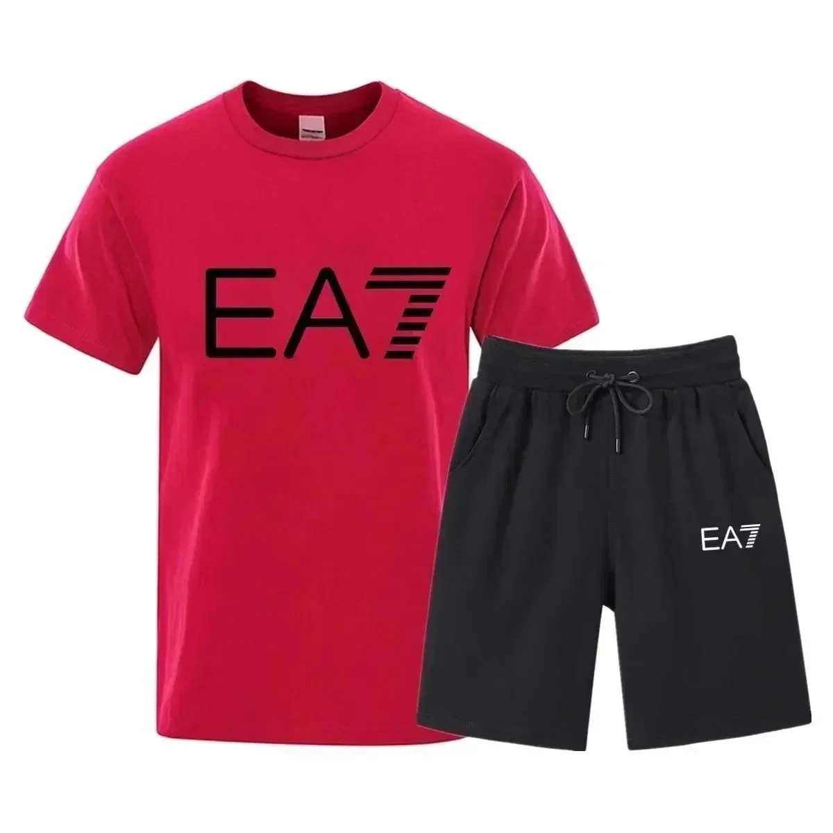 Armani Exchange Armani Exchange EA7 Red/Black Co-ord Set Red