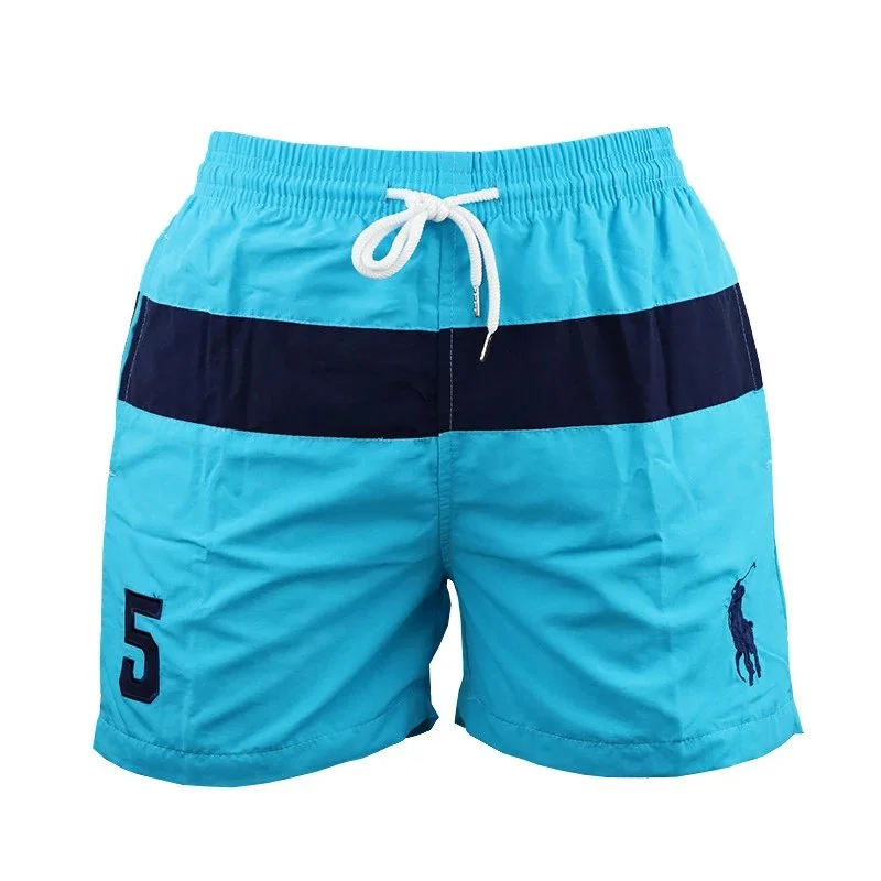 Polo Ralph Lauren Polo Ralph Lauren Sky Blue Navy Stripe Swim Shorts Blue - 1