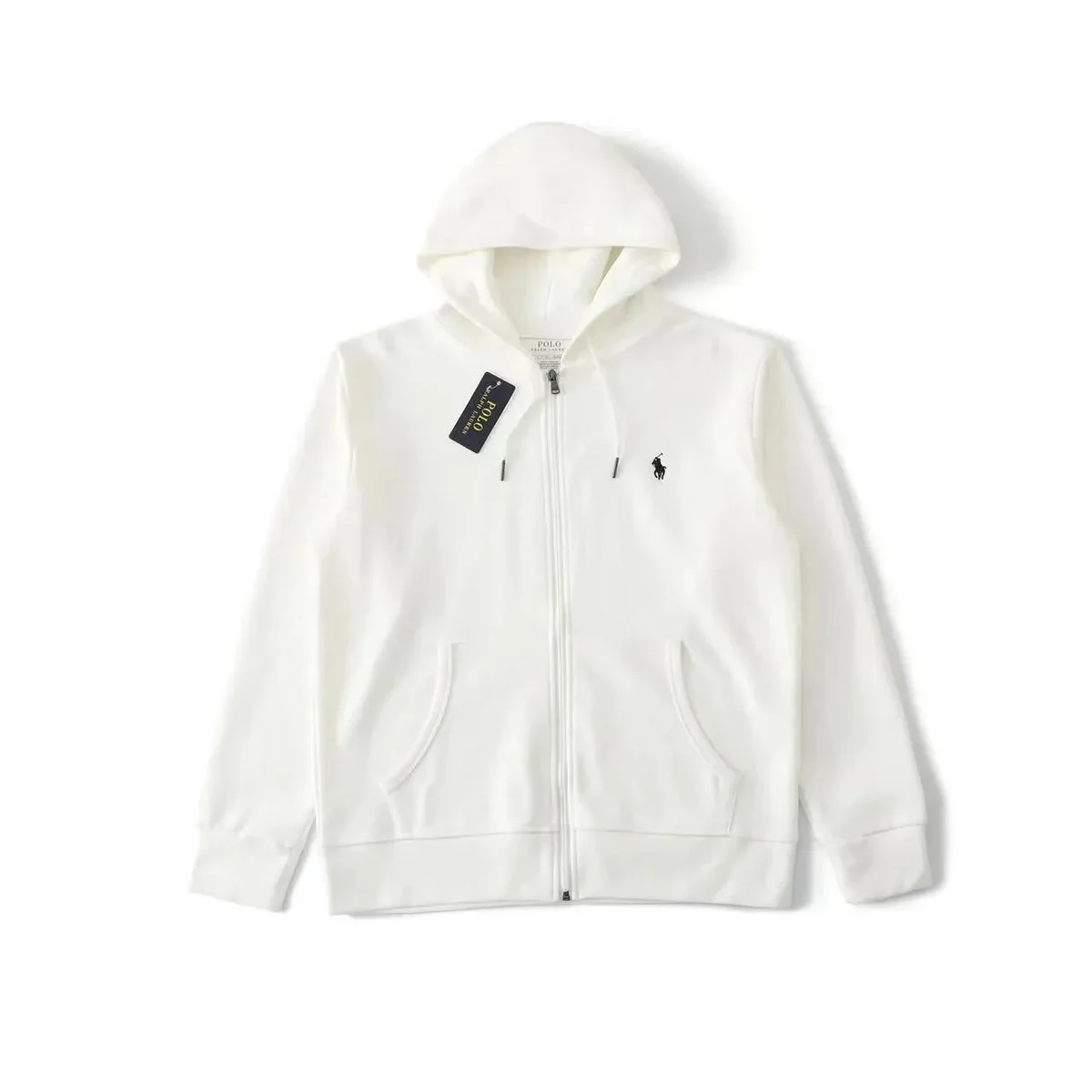 Polo Ralph Lauren Polo Ralph Lauren White Pony Hoodie Jacket White - 1