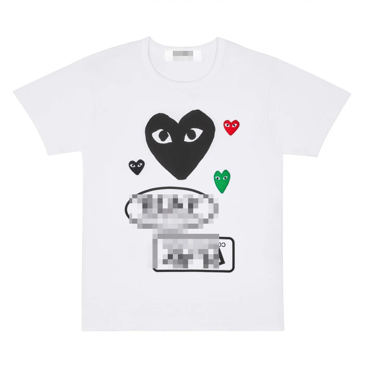 Comme des Garçons Comme des Garçons Heart Print T-Shirt White White