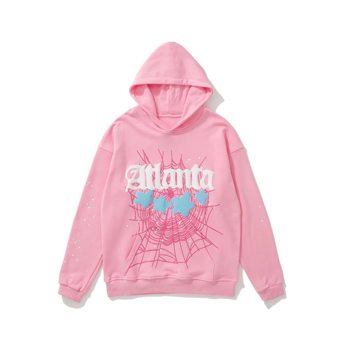 Other Pink Atlanta Web Print Hoodie Pink - 1
