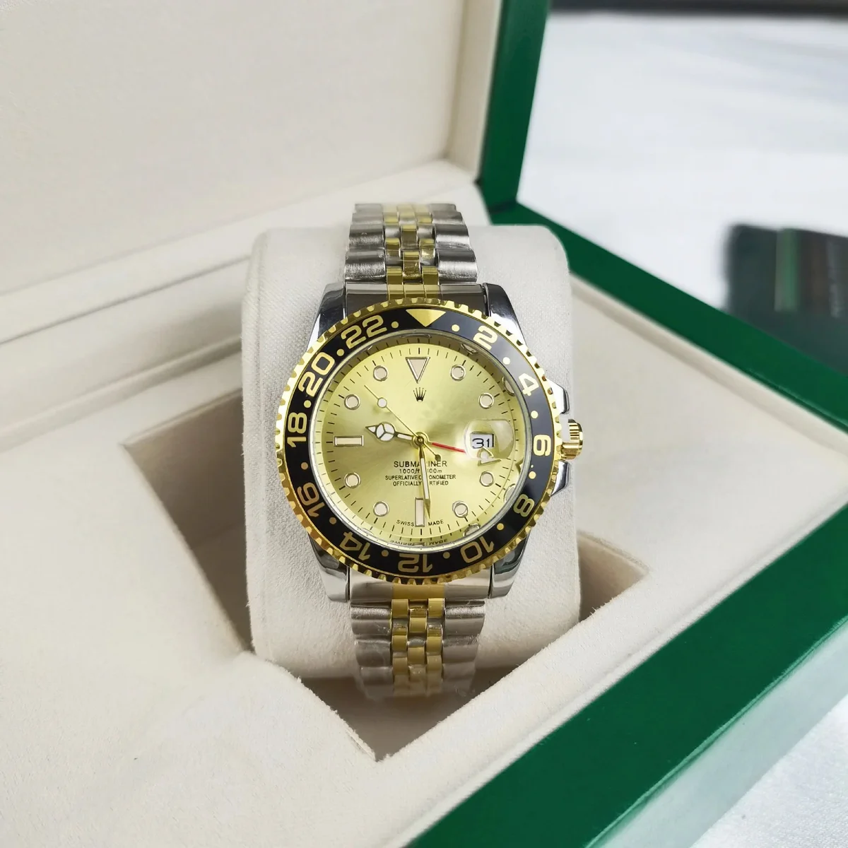 Rolex Rolex Submariner Yellow Gold Dial Stainless Steel Watch Gold