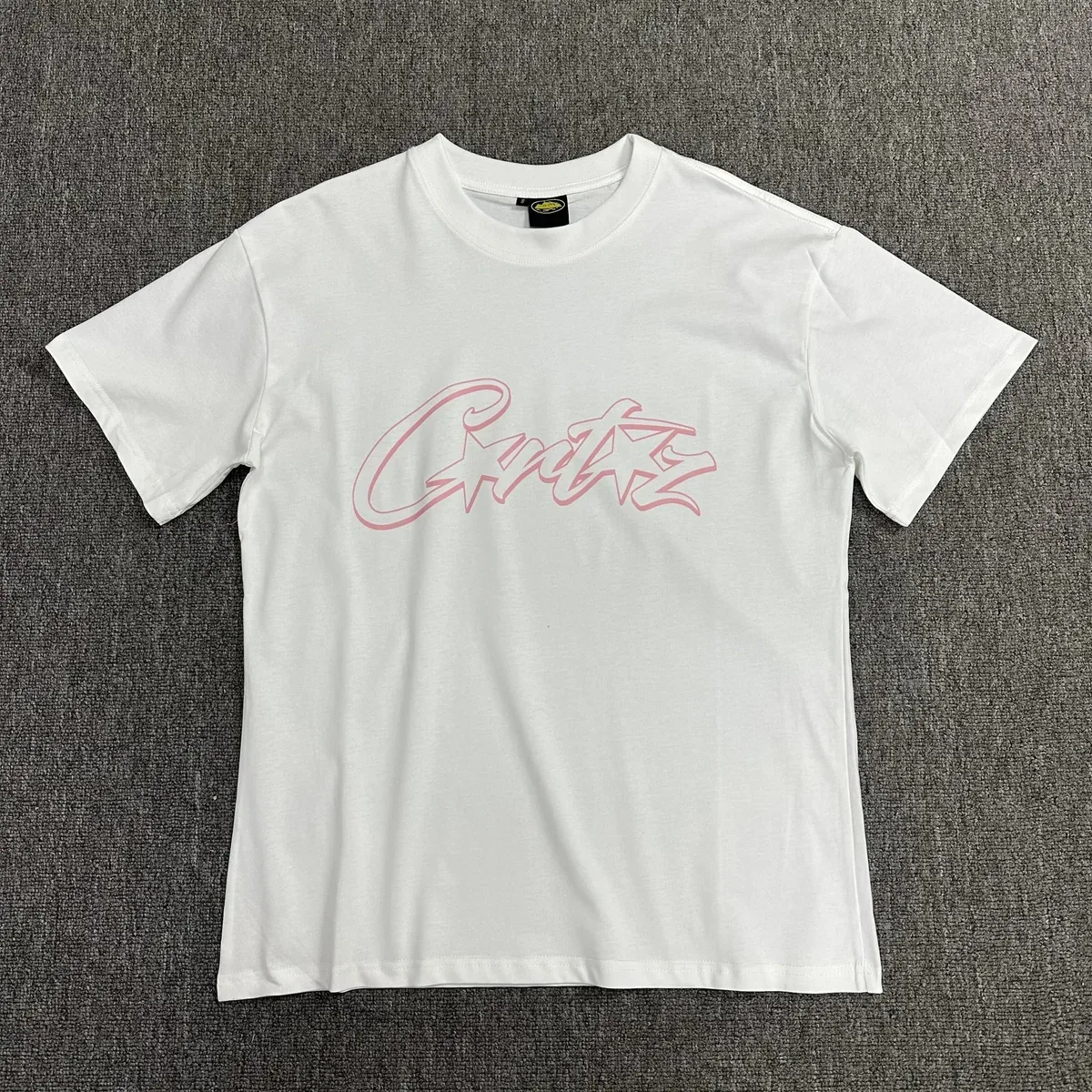 Corteiz Corteiz CRTZ White/Pink Logo T-Shirt White