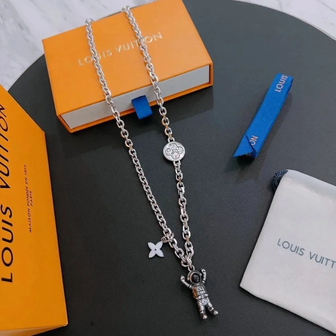 Louis Vuitton Louis Vuitton Astronaut Charm Necklace Silver Silver